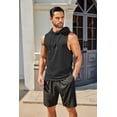 thumbnail image 2 of COOFANDY Men's Sleeveless Gym Hoodies Muscle Hooded Tank Tops Bodybuilding Workout Cut Off T Shirt, 2 of 6