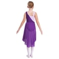 thumbnail image 2 of Oyolan Robe de Ballet Sans Manches à Sequins Scintillants pour Filles Vêtements de Danse Performance Violet 10, 2 of 7