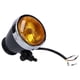 thumbnail image 3 of Faro Retro de motocicleta de 12V y 4 pulgadas, carcasa redonda negra, lente amarilla, Universal para todas las motos antiguas, 3 of 8