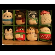 Squishmallows Christmas Ornaments 4-inch 8-Piece Mini Plush 2023