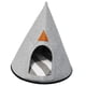 thumbnail image 3 of Nido de fieltro para gatos, casa cueva, tienda semicerrada, estera, nido cálido, suministros para mascotas, forma triangular, casa plegable para, 3 of 9