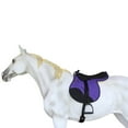 thumbnail image 4 of Horse English Western Trail Fleece Padded Adjustable Bareback Saddle Pad Purple 39TS05PR, 4 of 5