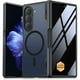 thumbnail image 1 of wonima11 Magnetic for Samsung Galaxy Z Fold 7 Case [Compatible with MagSafe] Slim Translucent Matte Hard Back Cover & Soft Bumper, Fold7 Silicone Shockproof Phone Case, Black, 1 of 1