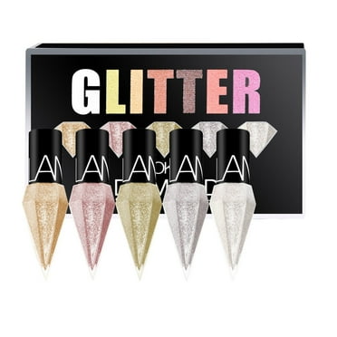 Beessbest Christmas Gift Set of 5 Diamond Glitter Liquid Eyeliner Set
