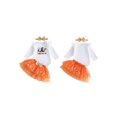 thumbnail image 2 of RUINIXCW Baby Girl Halloween Outfit Printed Long Sleeve Romper Tulle Skirt Headband, 2 of 8
