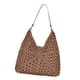 thumbnail image 2 of Bolso de hombro tejido de crochet informal para verano, ideal para playa, viajes y vacaciones. Caqui, 2 of 9
