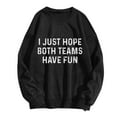 thumbnail image 5 of WEAIXIMIUNG Chandails en Molleton Col Rond Femmes Graphique Plage Noël Oversize Femmes Manches Longues Chandails en Molleton Col Rond Imprimé Lettre Léger Ample Chandails en Molleton Blouse Top, 5 of 5