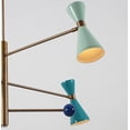 thumbnail image 3 of 3 Light Stilnovo Style Multi Color Shade Sputnik Chandelier Light Fixture, 3 of 5