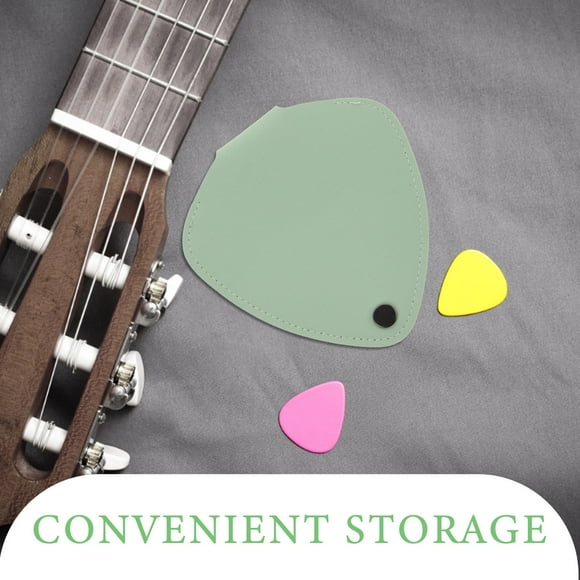 KAKOWELY Porta Púas Para Guitarra Con Y Color Verde Claro Para Púas Acústicas