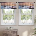 thumbnail image 2 of LALILO Kitchen Curtain Valance Beautiful Seascape Nature Ocean Rod Pocket Window Curtain 52"x 18" Set of 2, 2 of 5