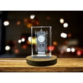 thumbnail image 1 of Vintage Mantel Clock Collectible Crystal Sculpture | Timeless Retro Decor Piece, 1 of 5