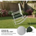 thumbnail image 2 of Ottowood Outdoor Chair Cushions Set of 6, Olive Green, 18.5" x 16" - Waterproof Fade Resistant Linen Patio Furniture Seat Pads with Non-Slip Bottom & Removable Cover, 2 of 7