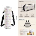thumbnail image 5 of HUIACONG Daisy Butterfly 17 Inch Backpack 4 Piece Set Main Pack, Lunch Bag, Pencil Case & Water Bottle Sleeve, Easy Wipe Clean, for Boys Girls Ages 5-12, 5 of 7