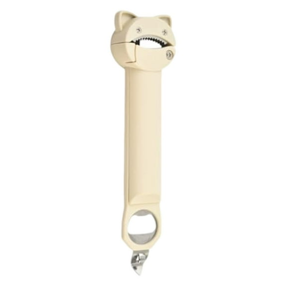 Can And Bottle Openers for Kitchen Multifunctional Can Opener 2025 Upgrade Retractable Adjustable Stainless Can Opener Bottle Cap Opener For Weak Hands Seniors,Beige Kitchen Bottle&Can Openers