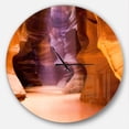 thumbnail image 1 of Designart 'Upper Antelope Canyon ' Modern wall clock, 1 of 6