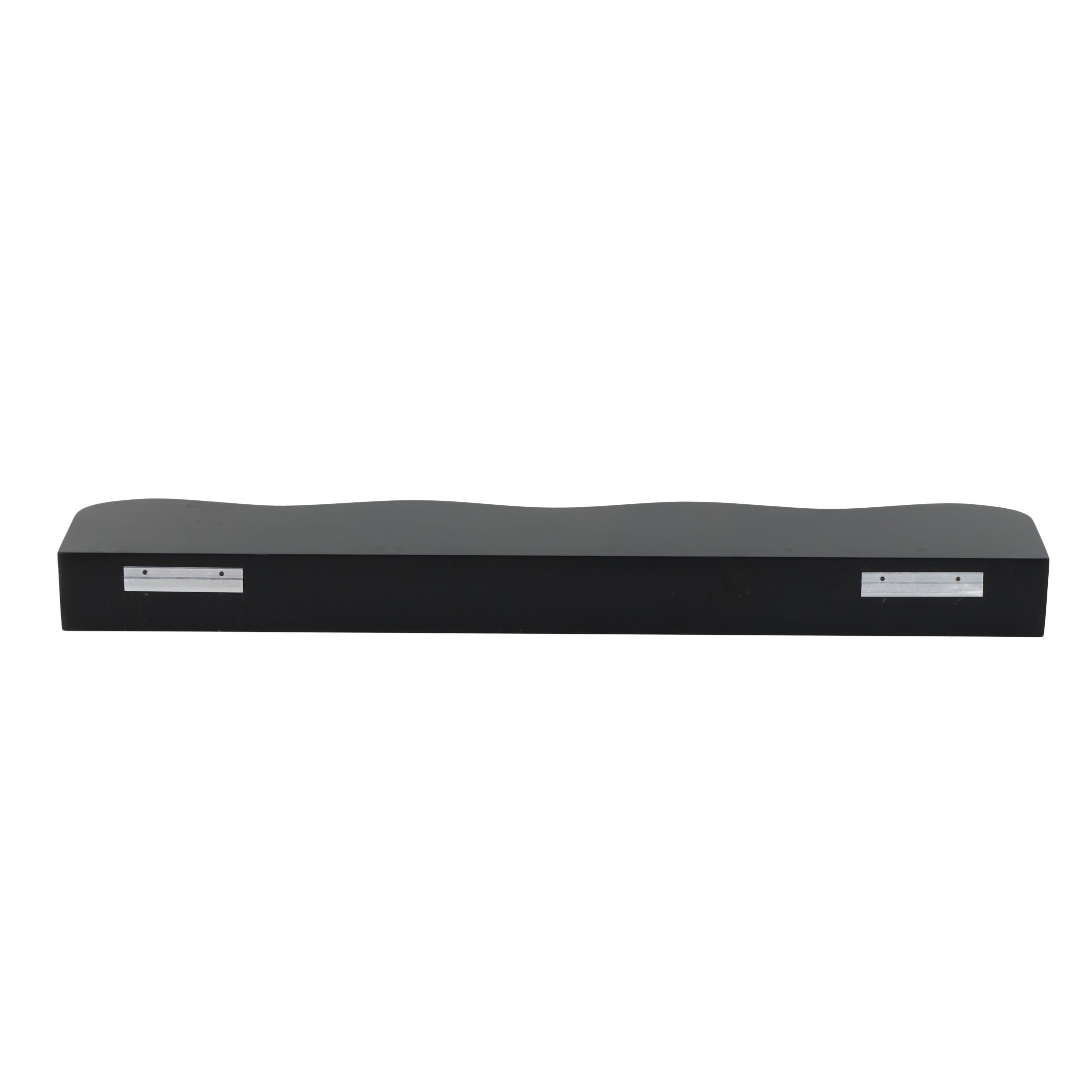 DecMode 48" x 8" Handmade 1-Tier Black Wall Shelf