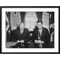 thumbnail image 2 of Art.com President Dwight Eisenhower Meets with President-Elect John Kennedy Photo, Black Frame Wall Art, 29" x 23", 2 of 5