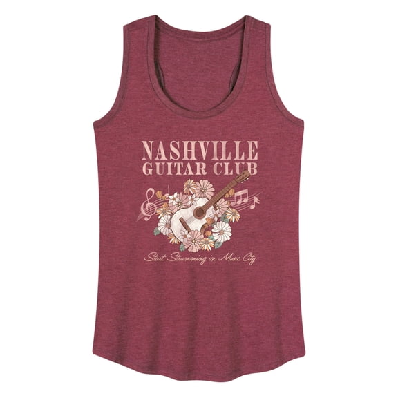 Instant Message - Nashville Guitar Women's Graphic Racerback Tank