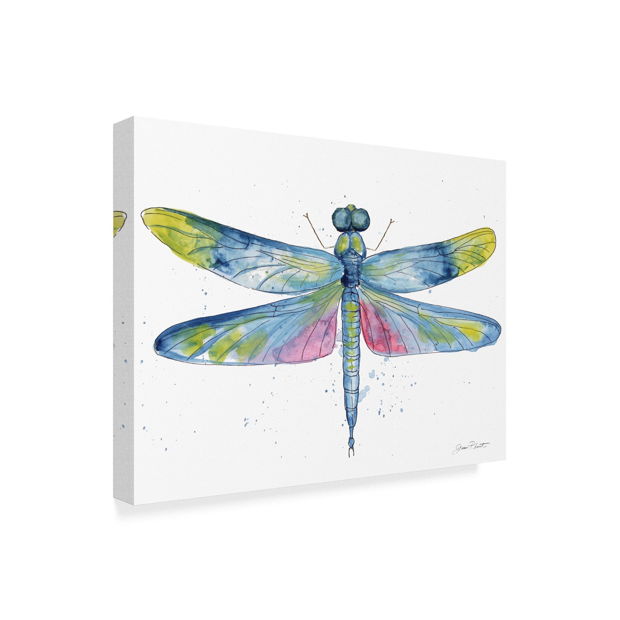 Trademark Fine Art 'Dragonfly Bliss 6' Canvas Art by Jean Plout