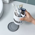thumbnail image 2 of Soporte para cepillo de dientes eléctrico para baño, organizador de plástico para cepillos de dientes, soporte para pasta de dientes, soporte para vajilla de cocina, organizador de almacenam, 2 of 4