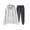 Dark Gray, variant on Admvng 2 Piece Sets for Men Casual Drawstring Pullover Hooded Sports Solid Pocket Sweatshirt Set, Size M-3XL
