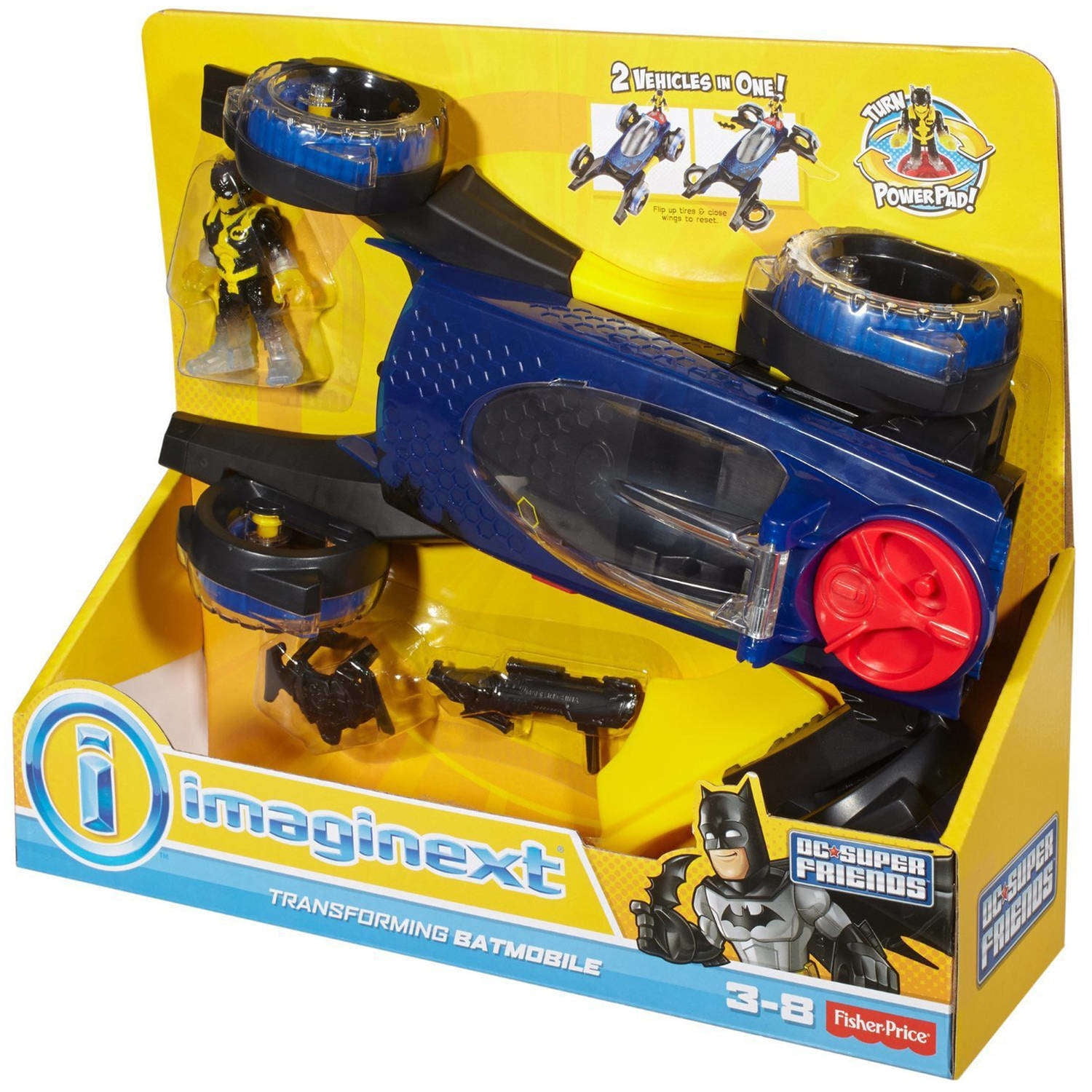 imaginext batman transforming batmobile