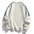 thumbnail image 4 of Chiccall Mens Cotton Fleece Sweatshirts Plus Size Crew Neck Raglan Long Sleeve Sweat Shirts Casual Comfy Athletic Colorblock Sweatshirts, 4 of 7