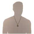 thumbnail image 5 of HZMAN Magen Star of David Pendant Necklace Women Men Chain Silver Stainless Steel Israel Necklace (Gold), 5 of 6