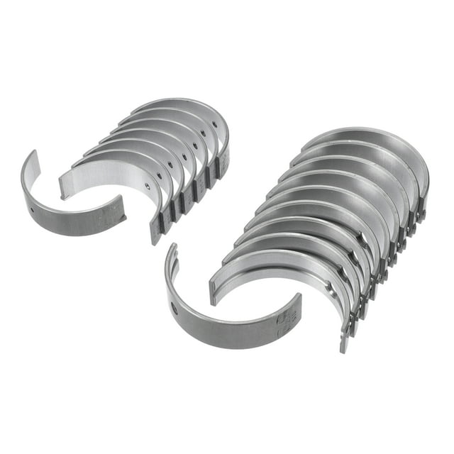 Kit de rodamientos principales y de biela Unique Bargains No.1170123060/1304123030 para Toyota Vitz 2002-2012 Cigueñal Rod Bearing Metal Tono Plateado 18Pcs
