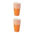 thumbnail image 1 of wolftale 50piece Non-toxic Disposable Cups Food Grade Tear-resistant Smooth Line Durability Party Paper Cups orange 2Set, 1 of 6