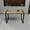 Natural Wood, variant on Rectangular Dining Table, 59" Black, Metal Legs, 1.5" Thick, Fits 4-6 People, Home Kitchen Use Black With Frame, Thick Top, Furniture