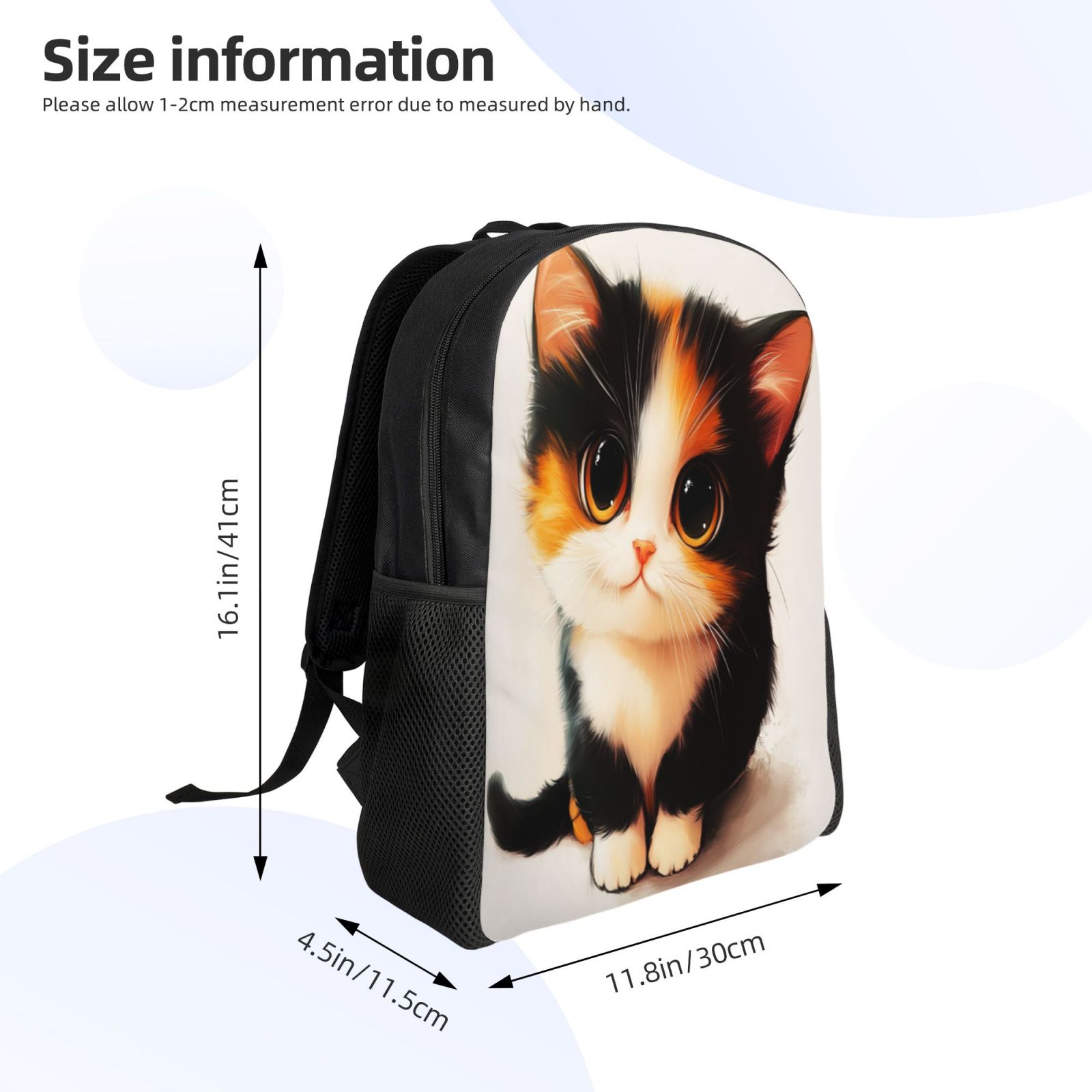 Cat Backpack Double Shoulder Backpack Durable, Spacious, Ergonomic Design for Travel, Work & Outdoor Use