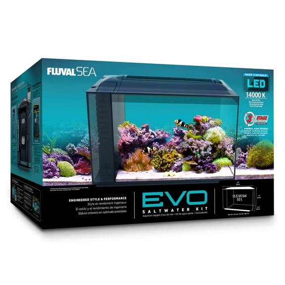 Fluval SEA EVO XII Aquarium Kit, 13.5 gallon