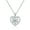2CT-Silver Heart, variant on Heart Pendant Necklace for Women , 3CT Moissanite I Love You ,Silver Pendant Jewelry , Anniversary Birthday Christmas Valentine Gifts for Wife, Girlfriend, Daughter, Mom