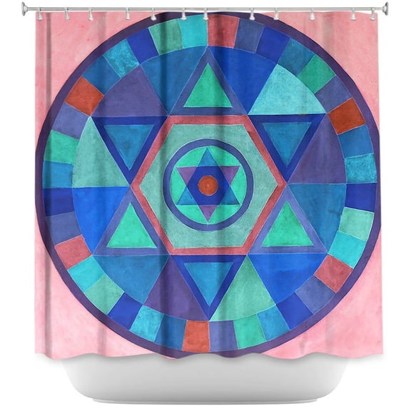 Shower Curtains - DiaNoche Designs - Mandala II B