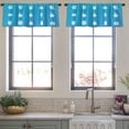 thumbnail image 3 of LALILO Kitchen Curtain Valance Fruit Berry Lemon Grape Apple Rod Pocket Window Curtain 52"x 18" Set of 2, 3 of 5