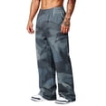 thumbnail image 4 of LTTVQM Men's Casual Outdoor Camo Trousers All Purpose Digital Pixel Camo All Over Digital Print Lightweight Breathable Summer Beach Full Length Pants Blue 3XL, 4 of 7