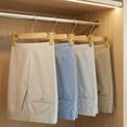 thumbnail image 3 of Unique Bargains 2Pcs Plastic Durable Space Saving Nonslip Hangers Natural 12.6inch, 3 of 6
