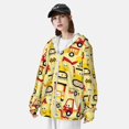 thumbnail image 4 of Pofeuu Funny Construction Vehicles Print Sun Protection Outdoor Lightweight Full Zip UV Cooling Hoodie Long Sleeve Summer Clothing for Outdoor Hiking-Small, 4 of 5