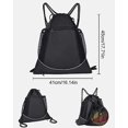thumbnail image 2 of Bolsas deportivas con cordón, bolsa con cordón, puede almacenar fútbol, baloncesto, hervidor de agua, llaves, 2 of 5