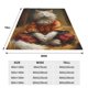 thumbnail image 3 of Balery Haystack Meditating Cat Manta de Felpa Suave y Acogedora – Cobija de Franela Aterciopelada para Cama, Lavable y Cálida para Sofá, Mascotas, Transpirable-80"x60", 3 of 7
