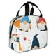 thumbnail image 2 of Balery School Cute Gnomes Bolsa de Almuerzo Aislada – Caja de Almuerzo con Papel de Aluminio Grueso, Mantiene la Comida Fresca por 4 Horas, 2 of 8