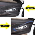 thumbnail image 5 of TINKI Real Carbon Fiber Interior Door Panel Trim Strip Compatible with Chevrolet Corvette C8 2020-2023, Auto Inner Door Panel Decorative Strip Sticker, 5 of 12