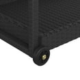 thumbnail image 3 of vidaXL Bar Cart Black 100x45x83 cm Poly Rattan, 3 of 4