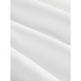 thumbnail image 4 of White Womens Elegant Solid Color Front Tie Ruffle Hem Dress With Puffed Sleeves, 4 of 5