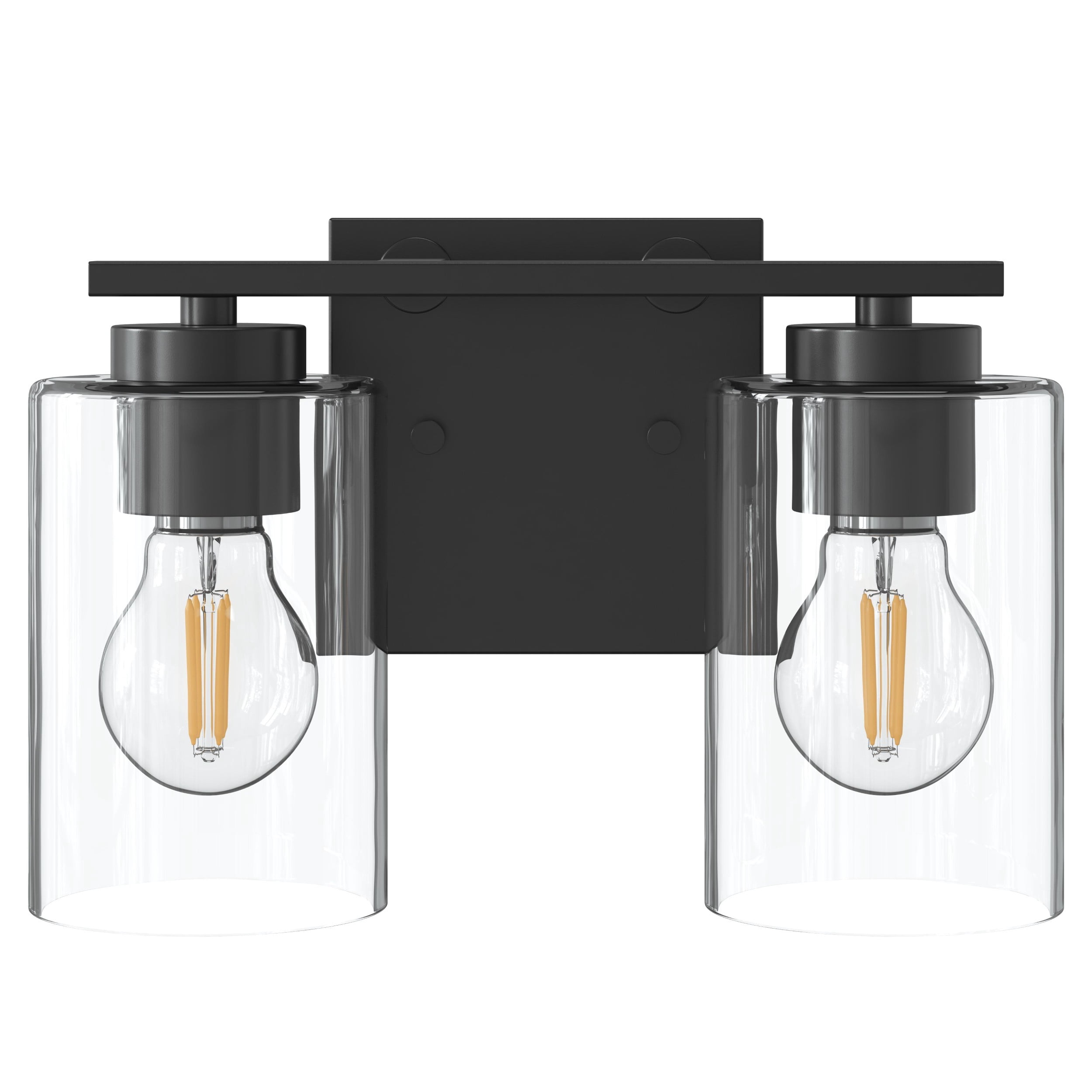 Mainstays 2-Light Vanity Light with Clear Glass Shades