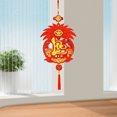 thumbnail image 6 of Chinese New Year Decorations 2025, Vietnamese Chinese Knot Pendant "Daofu" Hanging Ornaments Lunar New Year Decoration Spring Festival Pendants for Home Office Car Tree Decor, 6 of 6