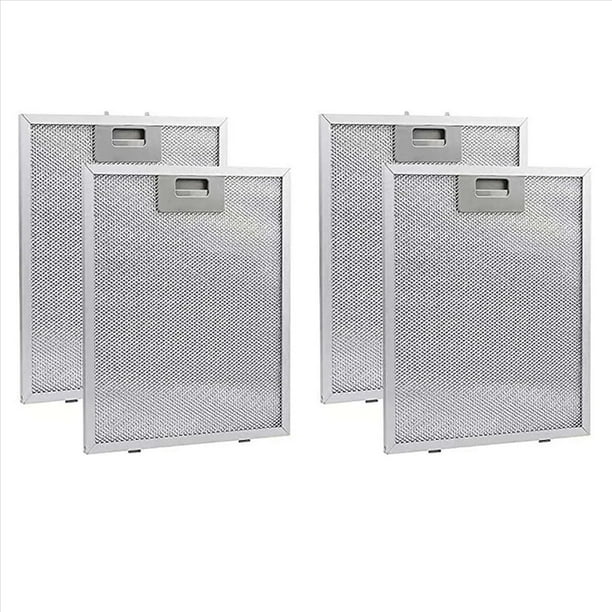 4 Piezas Filtros de Campana Extractora Filtro de Ventilación Extractor de Metálica 320X260 mm Campanas de Cocina Filtro de Aceite Grasa para Campana Extractora