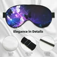 thumbnail image 4 of PAYOHTO Glowing Night Butterflies Soft Sleep Mask Comfort Pure Silk Eye Cover for Travel Office Camping, 4 of 7