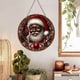 thumbnail image 1 of Adorno En Madera Redondo Xihbxyly 2 Piezas Papá Noel Decoración Colgante, 1 of 6